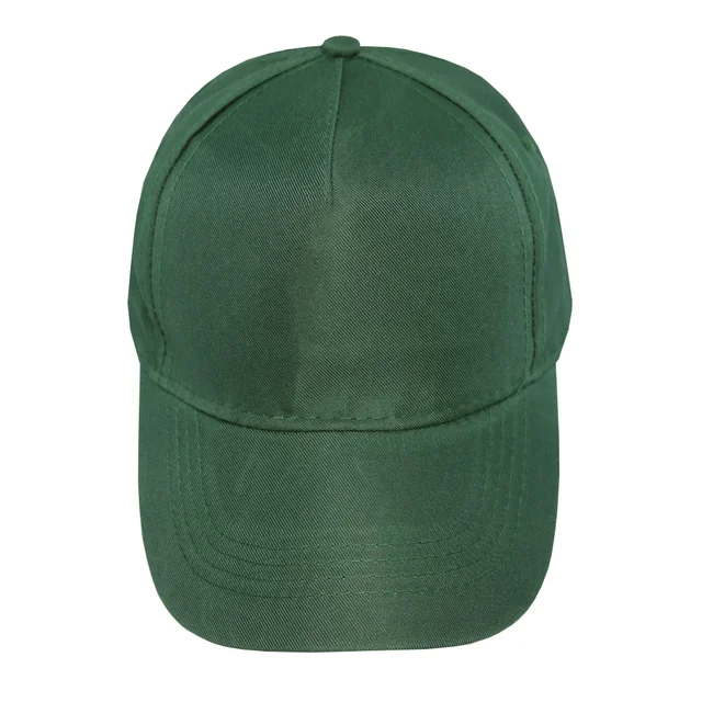 #1254bt - Gorra infantil visera curva 5 gajos verde botella