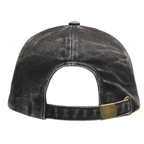 #108710BK - Gorra jean de adulto visera curva ajuste de hebilla