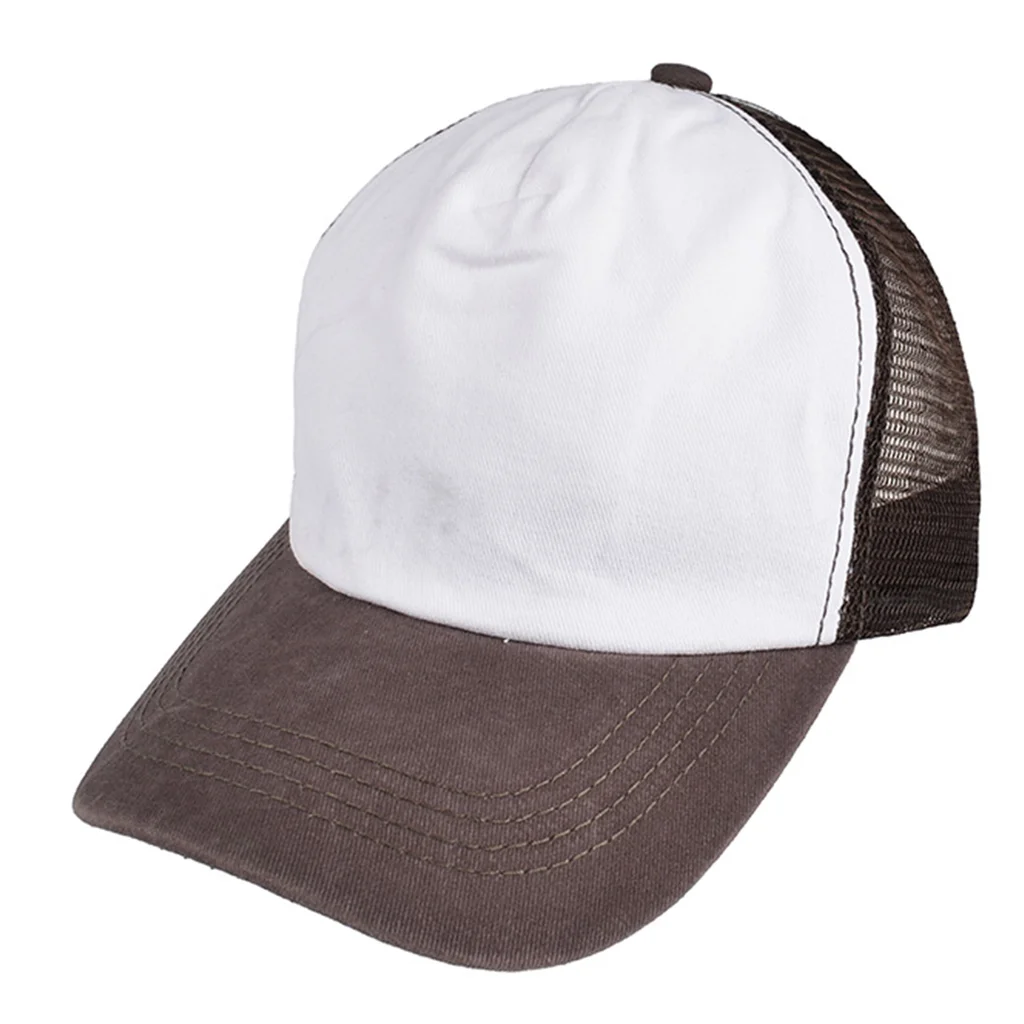 #107380CRMR - Gorra trucker de adulto pigmentada en tela polo