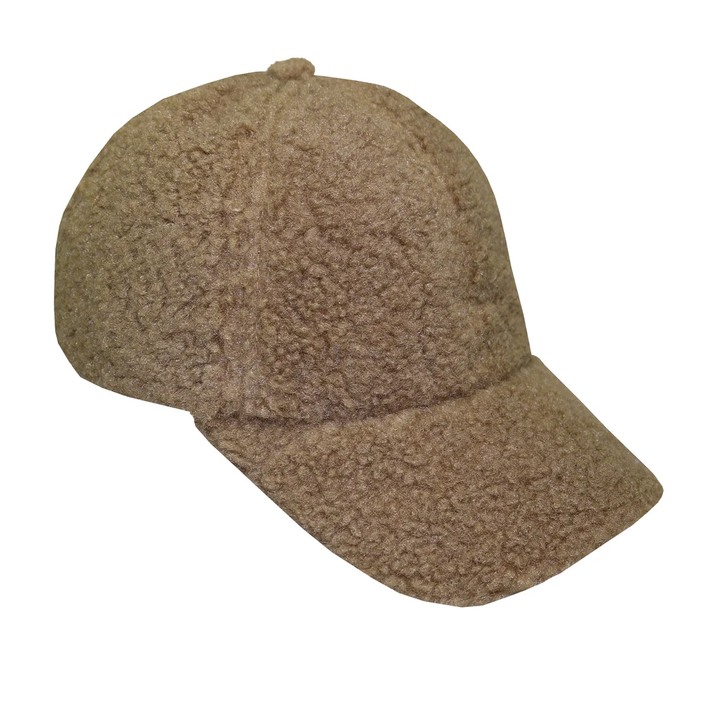 #108620BG - Gorra 6 gajos de corderito beige