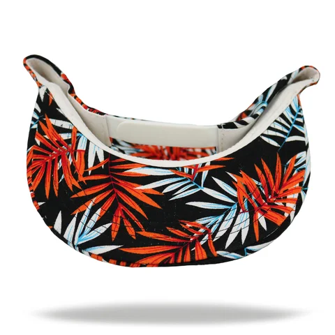 #10-747-0 - Gorra visera plana palmas fondo negro