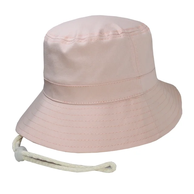 #401521VEIASAP - Bucket hat con cordón en gabardina salmon.