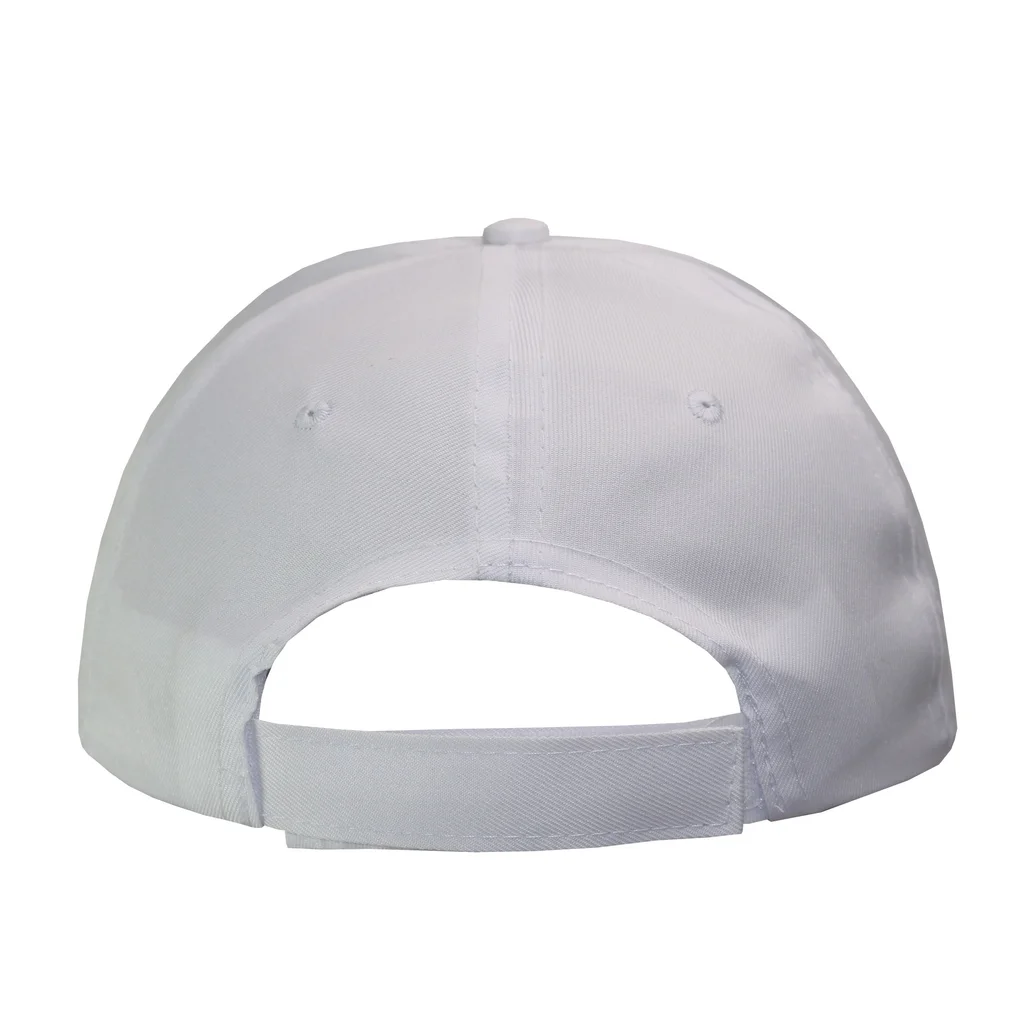 #1254WH - GORRA LISA INFANTIL 5 GAJOS VISERA CURVA-1254wh