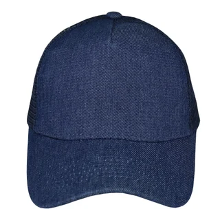 #108490NY - Gorra trucker de adulto en jean azul - Vista 2