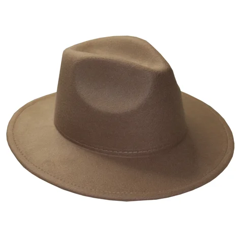 #241460KK - Sombrero de fieltro caqui para adulto.