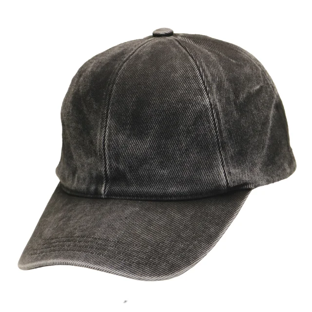 #108710BK - Gorra jean de adulto visera curva ajuste de hebilla