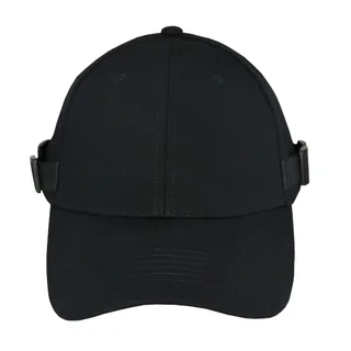 #108530BK - Gorra visera curva negra con hebilla pasador plástico. - Vista 2
