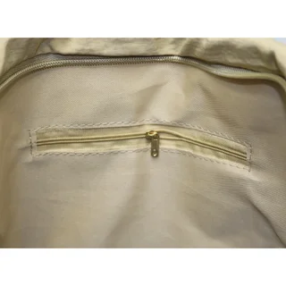 #271052KK - Tote bag puffer con boton caqui - Vista 3