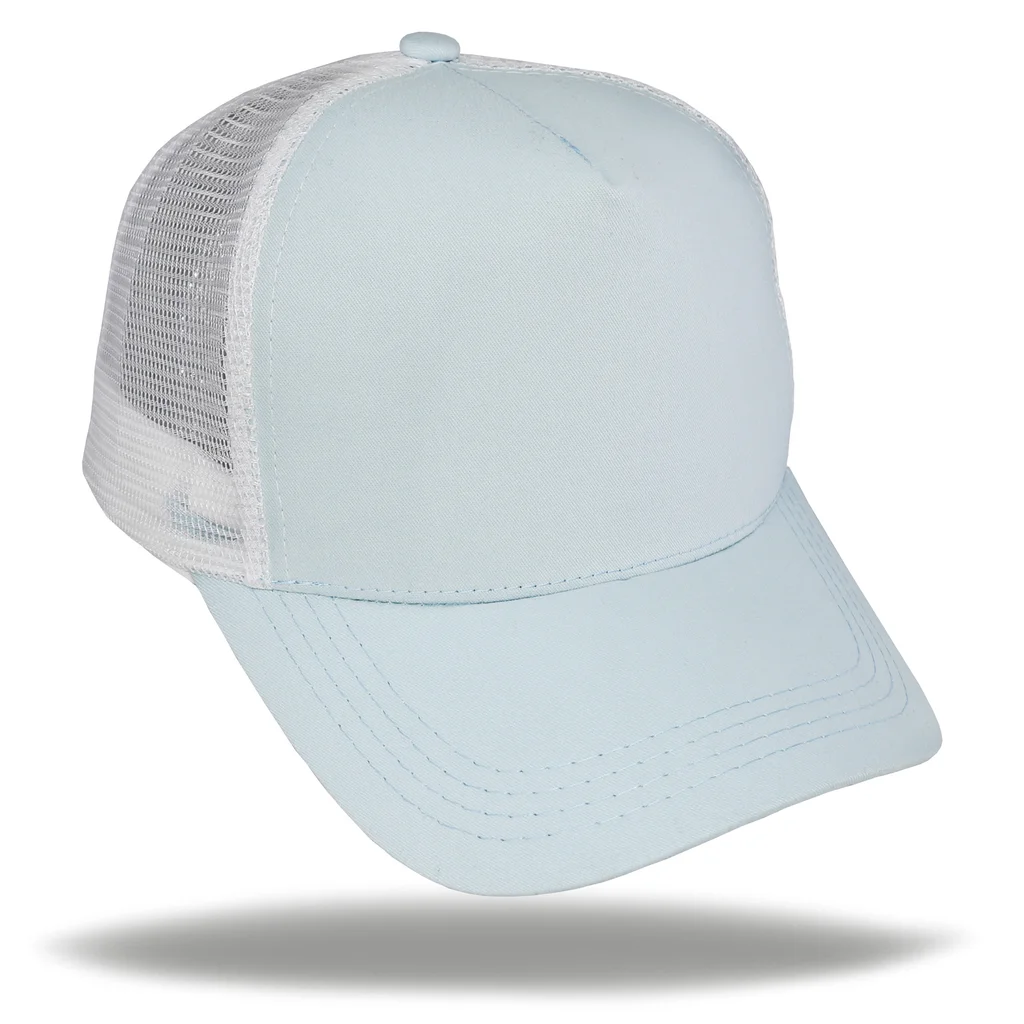 #108372CLWH - Gorra trucker premium 5 gajos visera curva