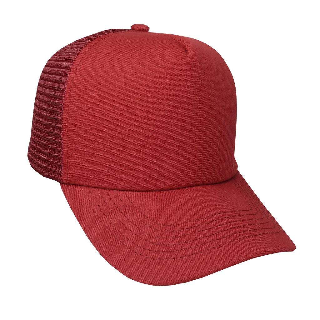 #106940BR - Gorra trucker microcanvas de adulto visera curva
