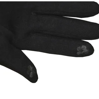 Guantes tejidos trenzas negro - Vista 2