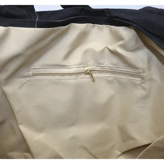 #271052bk - Tote bag puffer con boton negro - Vista 3