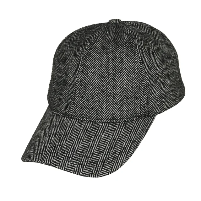 #108840BK - Gorra 6 gajos espigada negra