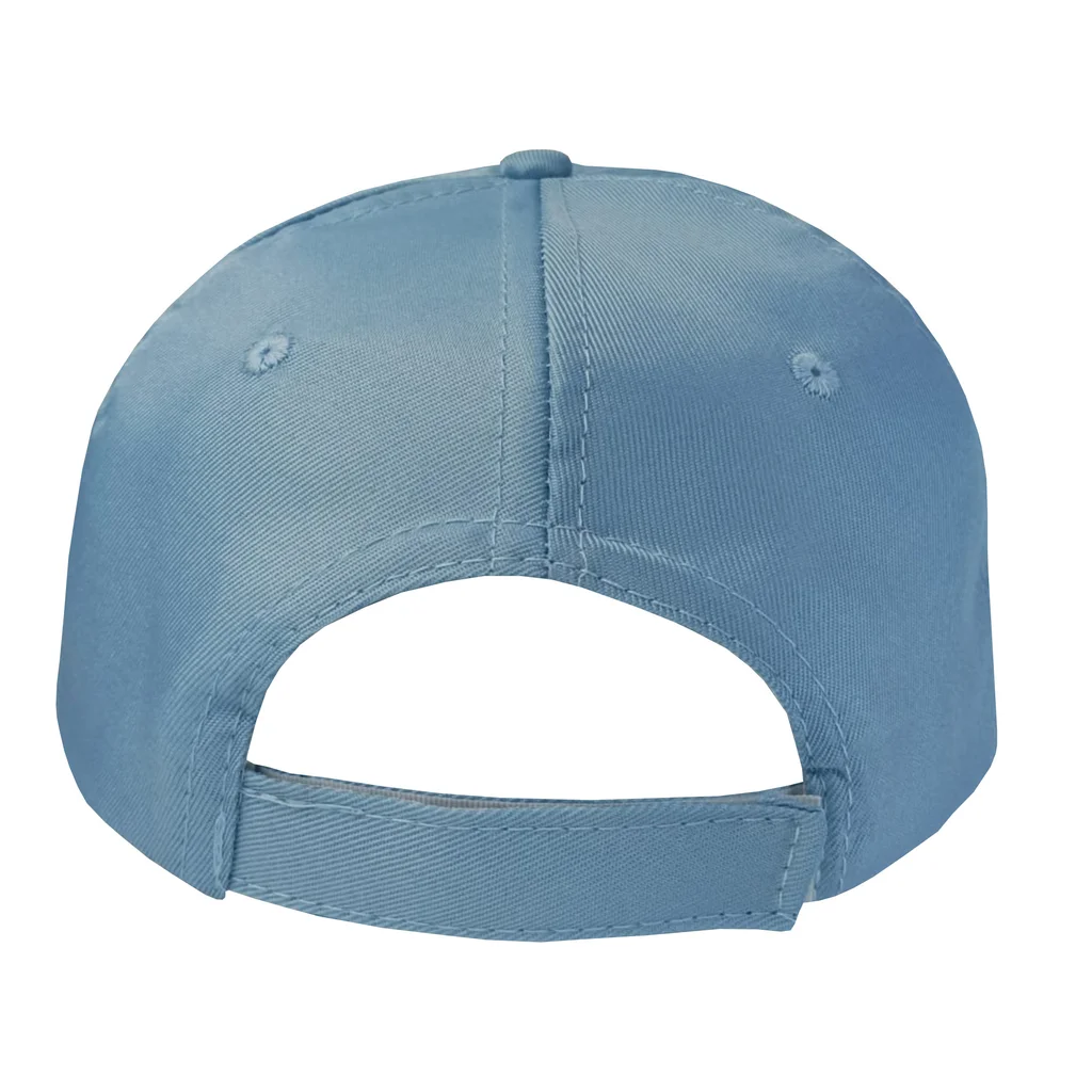 #1258cl - Gorra 5 gajos visera curva celeste