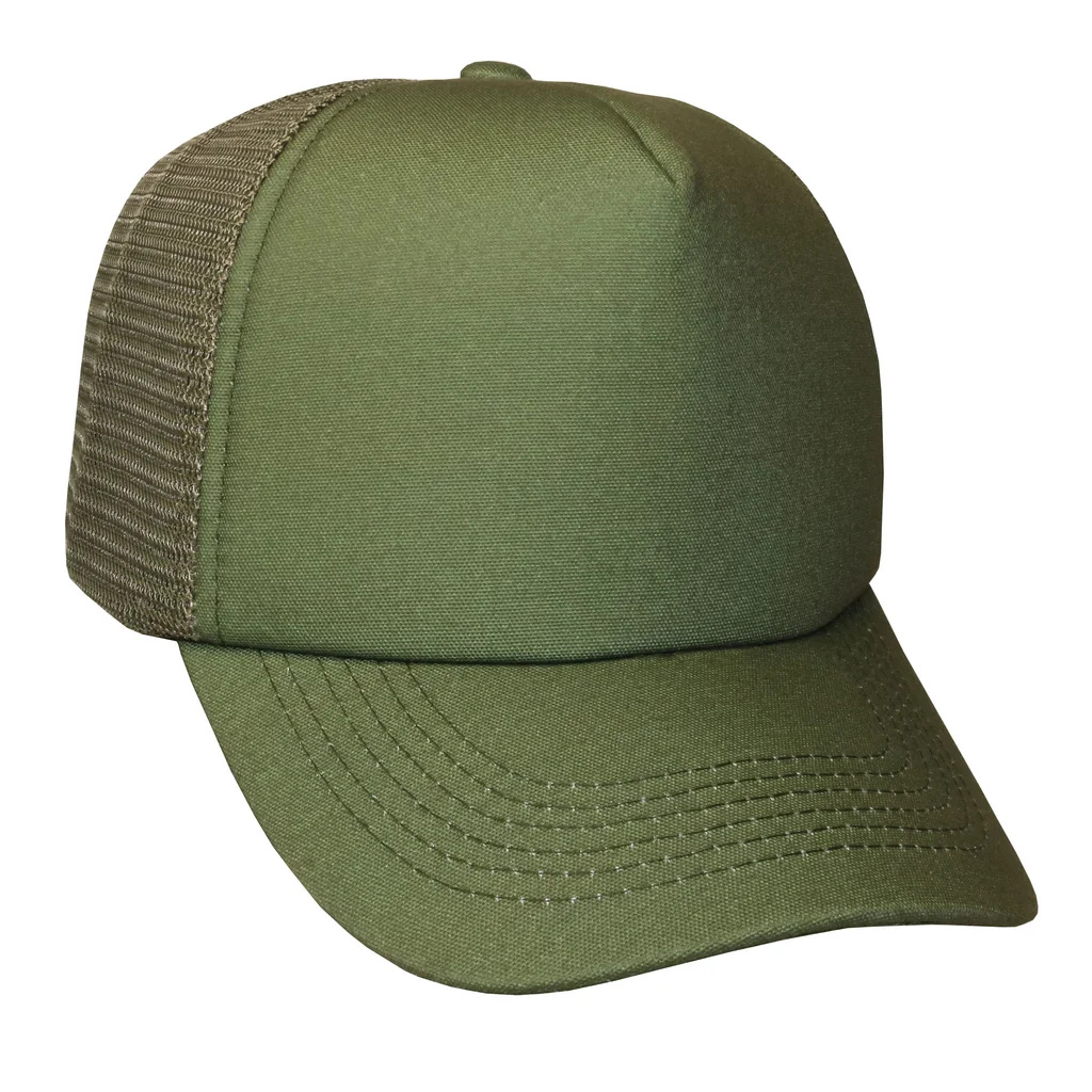 #106940MG - Gorra trucker microcanvas de adulto visera curva.