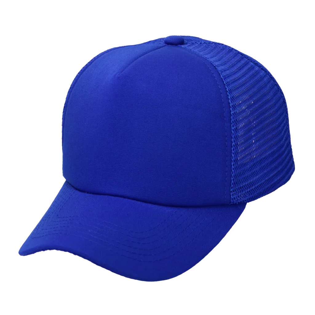 #106940RY - Gorra trucker microcanvas de adulto visera curva con red rayada