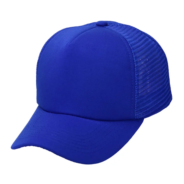 #106940RY - Gorra trucker microcanvas de adulto visera curva con red rayada