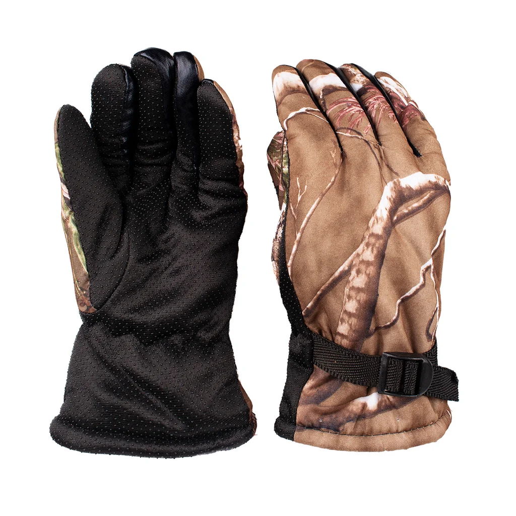 #50-256-1 - Guantes de ski camuflado marrón