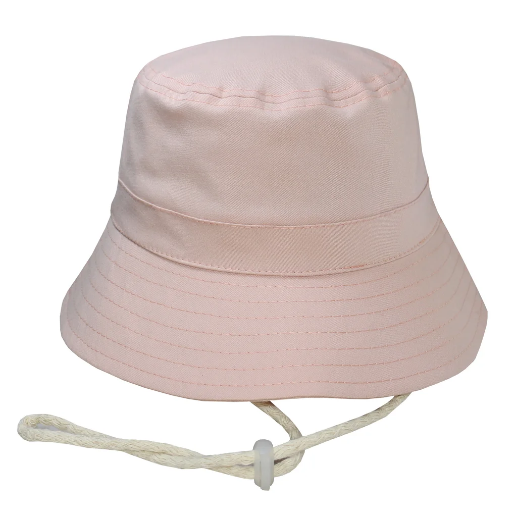 #401521VEIASAP - Bucket hat con cordón en gabardina salmon.