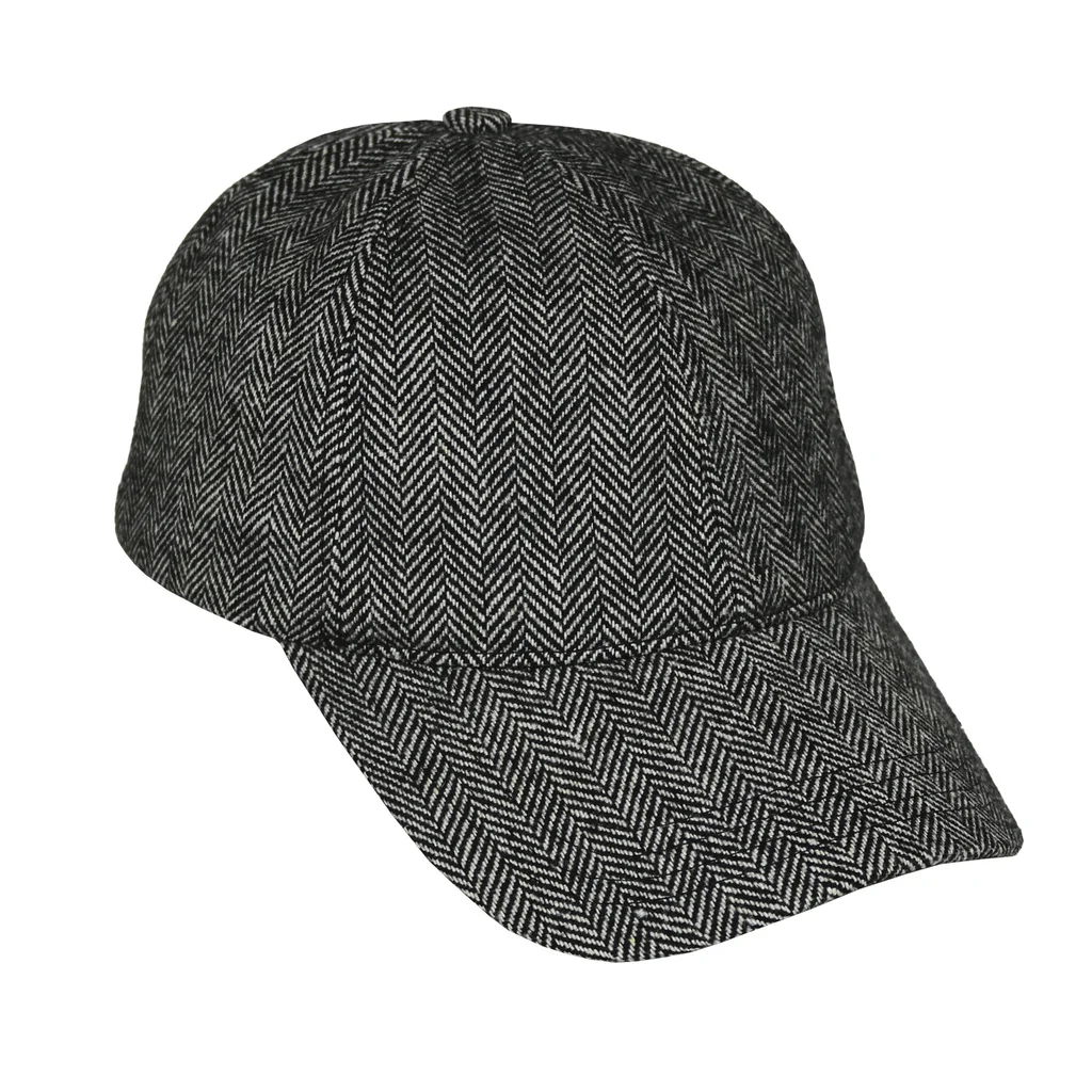 #108840BK - Gorra 6 gajos espigada negra