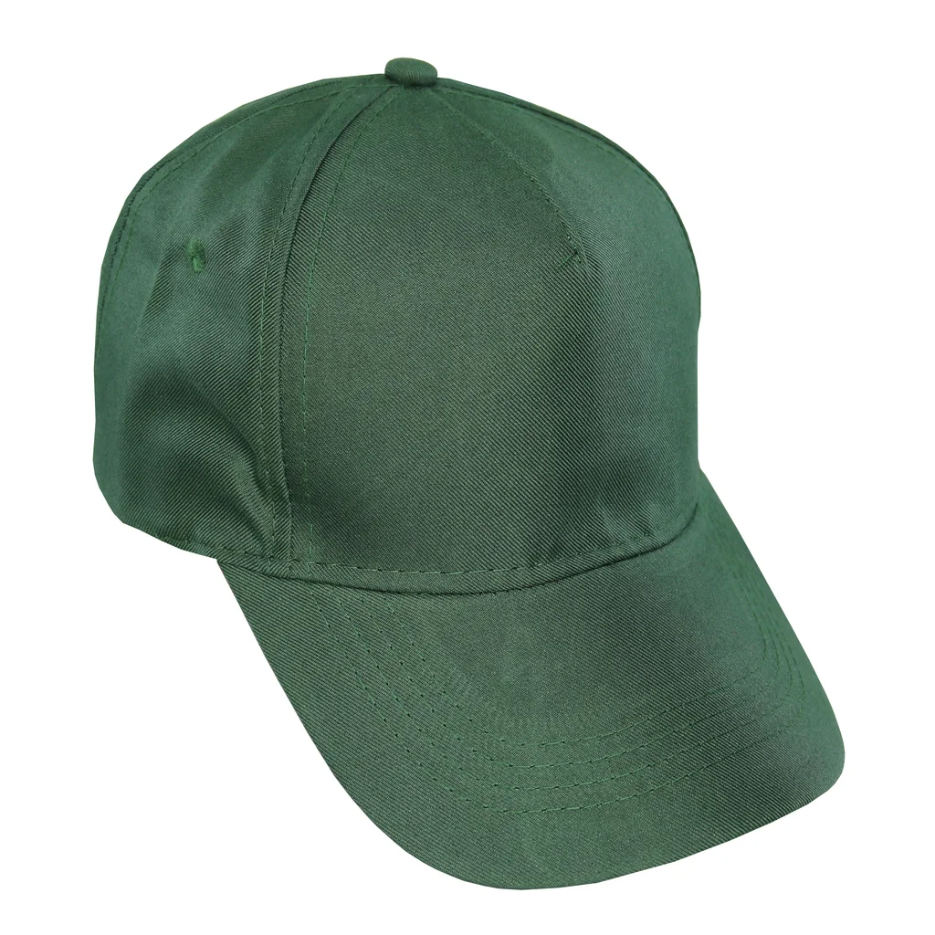 #1254bt - Gorra infantil visera curva 5 gajos verde botella