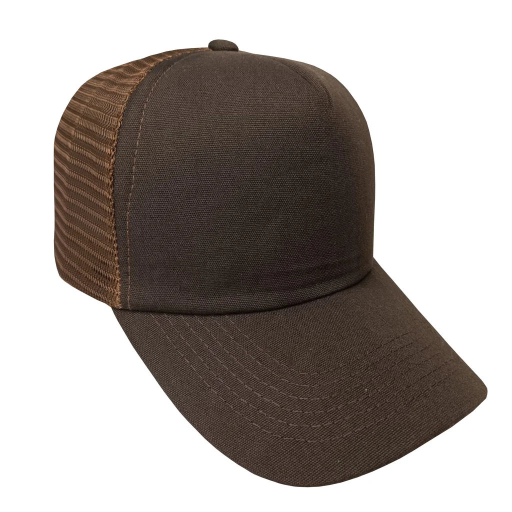 #106940MR - Gorra trucker microcanvas de adulto visera curva.