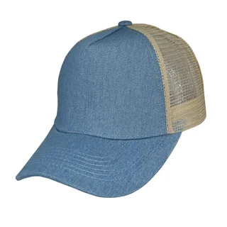 #108490CL - Gorra trucker de adulto en jean azul claro - Vista 1