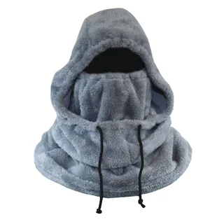 Capucha Peluche Gris - Vista 4