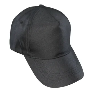 #1254BK - Gorra infantil visera curva 5 gajos negra - Vista 3