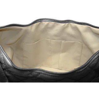 #271062BK - Tote bag puffer con cierres negro - Vista 3