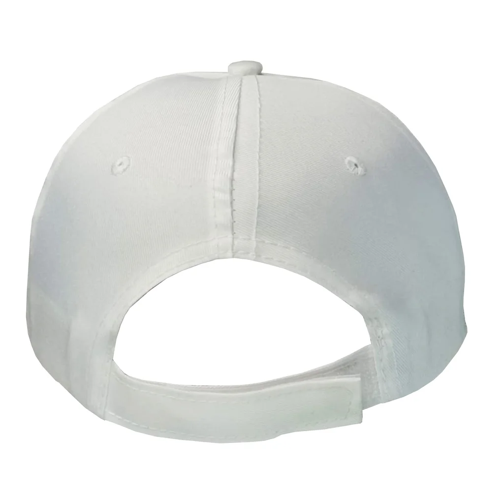 #1258wh - Gorra 5 gajos visera curva blance