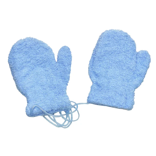 Mitón con cordón de bebé