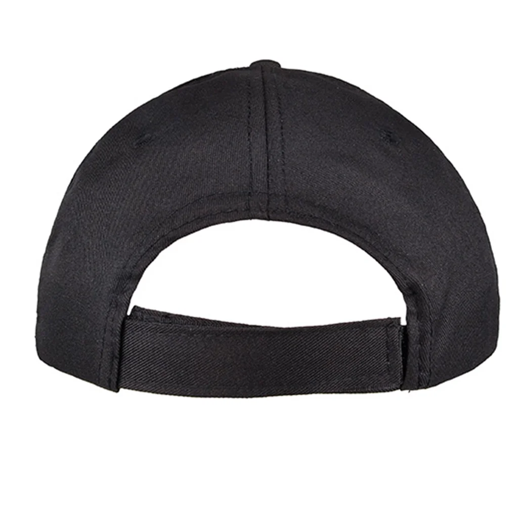 #1058BKWH - GORRA 5 GAJOS VISERA CURVA CON FRENTE BLANCO