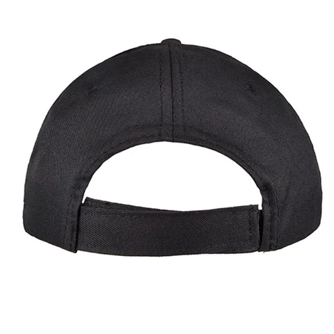#1058BKWH - GORRA 5 GAJOS VISERA CURVA CON FRENTE BLANCO