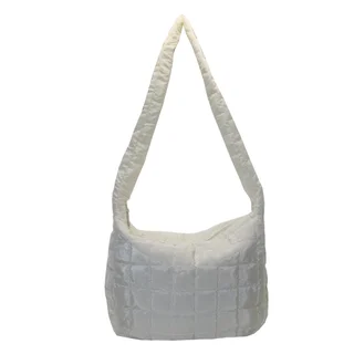 #271042WH - Tote bag puffer blanco - Vista 1