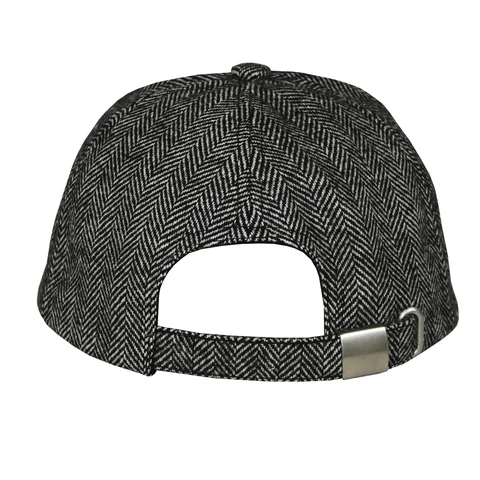 #108840BK - Gorra 6 gajos espigada negra