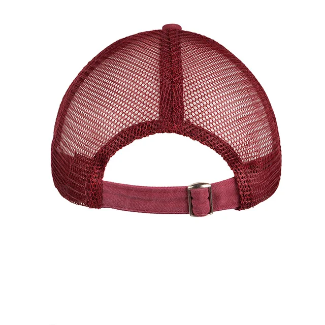 #107380CRBR - Gorra trucker de adulto pigmentada en tela polo