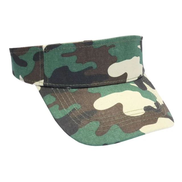 #121030CA - Visera de algodón camuflaje verde
