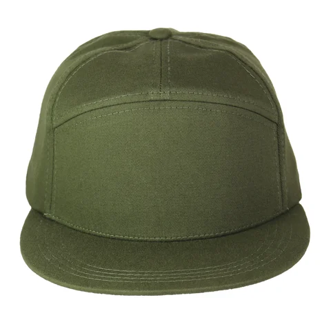 #108410MGMGMG - Gorra visera plana 7 paneles  verde militar.