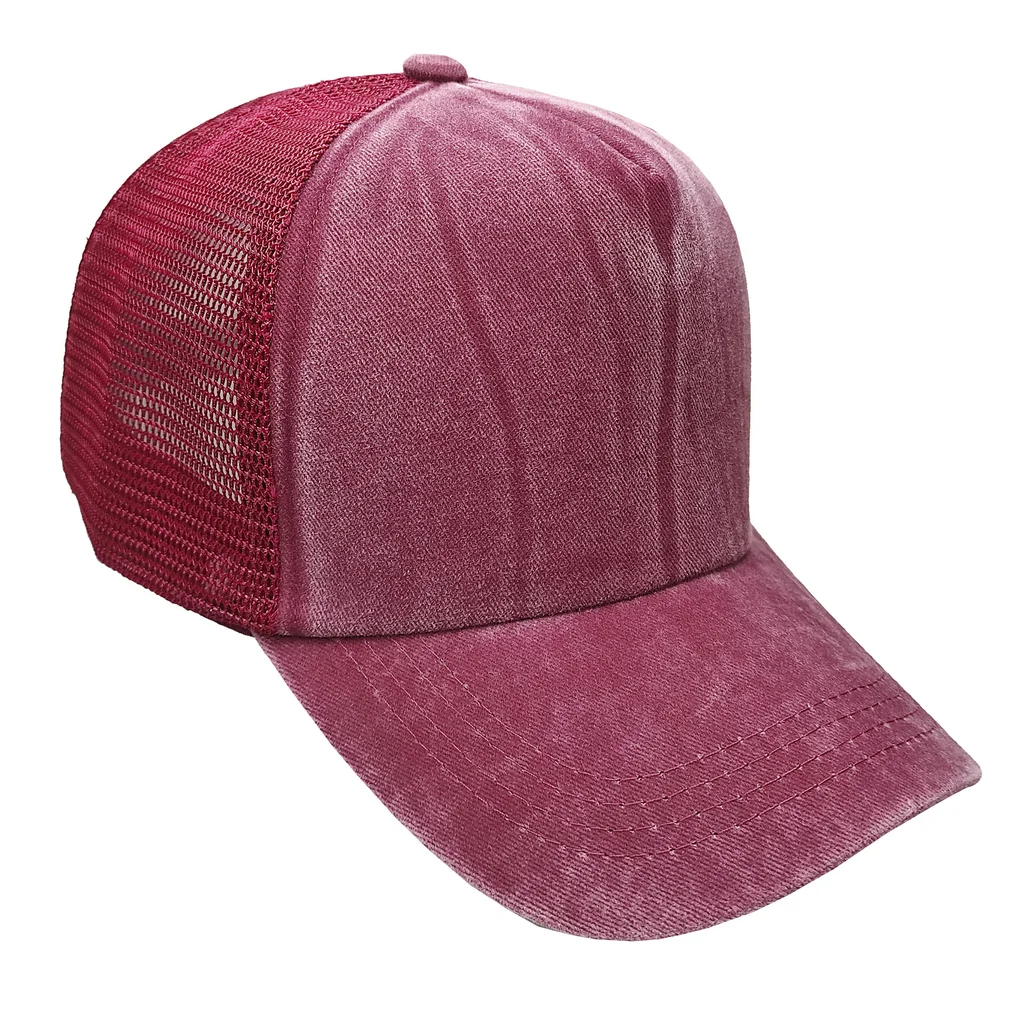 #107890BR - Gorra de adulto trucker pigmentada visera curva