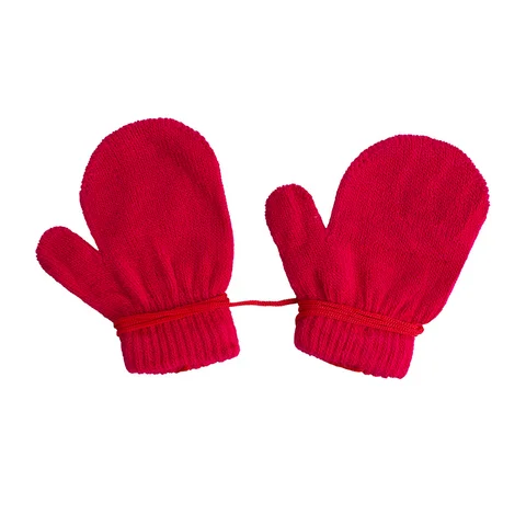 Mitón con cordón de bebé