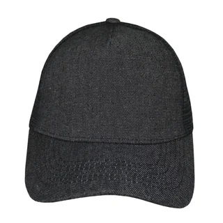 #108490BK - Gorra trucker de adulto en jean negro - Vista 2