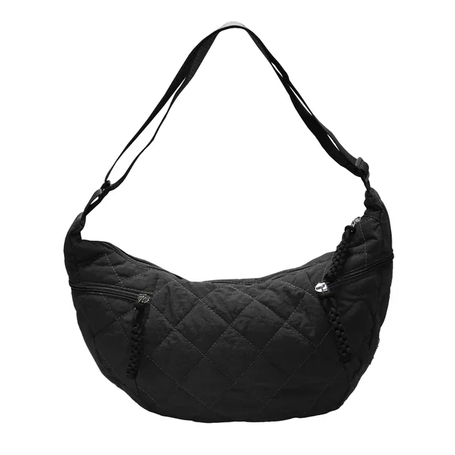 #271062BK - Tote bag puffer con cierres negro
