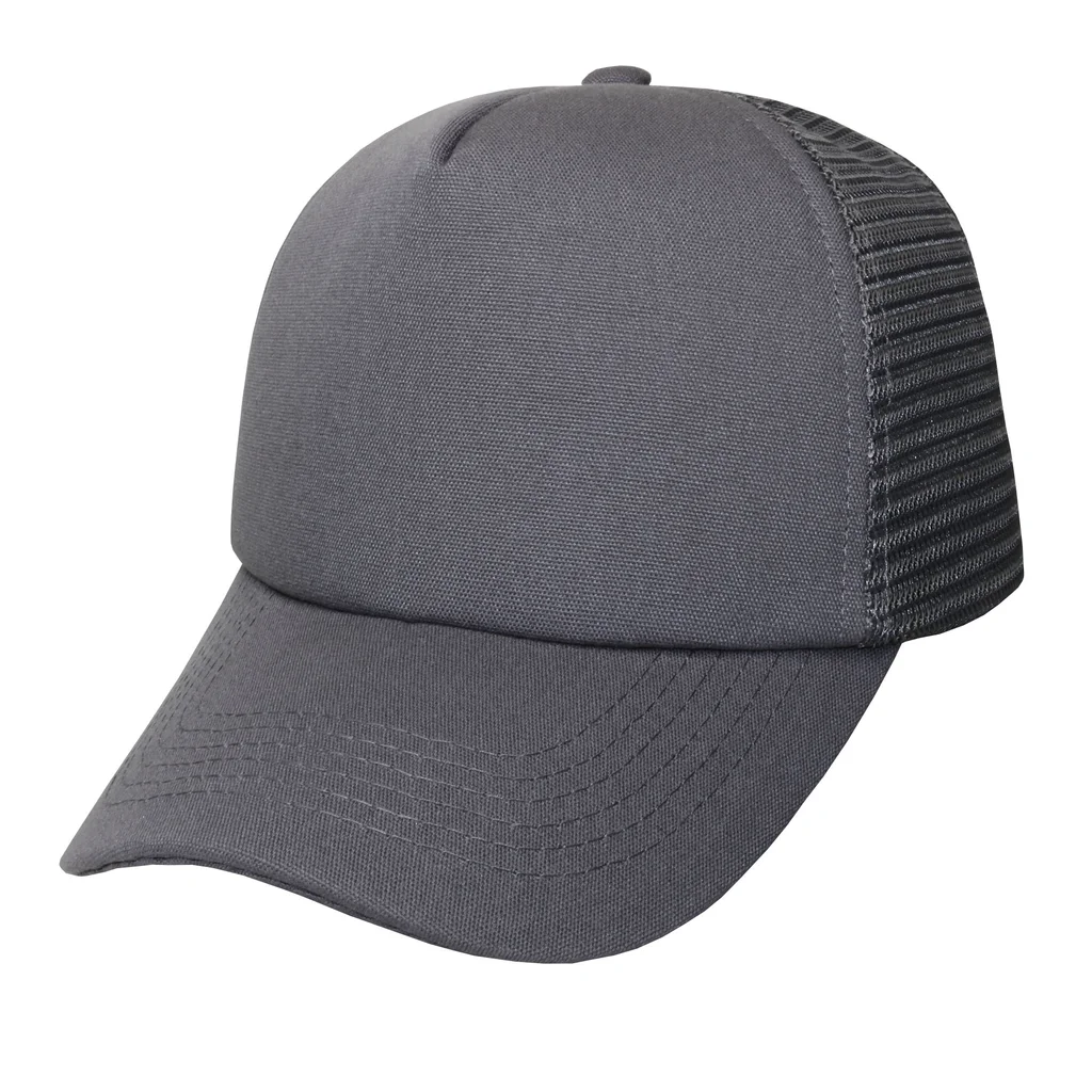 #106940DG - Gorra trucker microcamvas de adulto visera curva.
