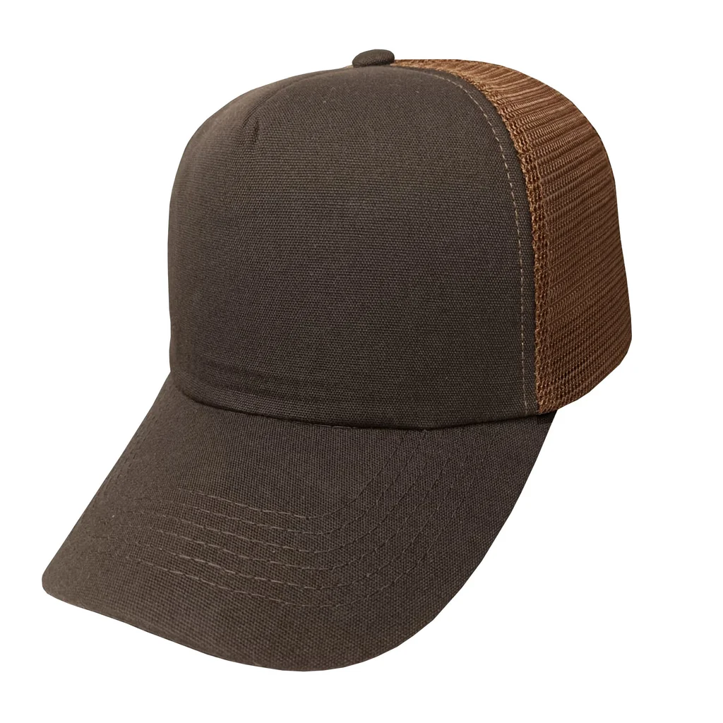 #106940MR - Gorra trucker microcanvas de adulto visera curva.