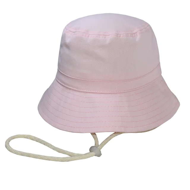 #401524VEIARSBP - Bucket hat con cordón en gabardina rosa bebe