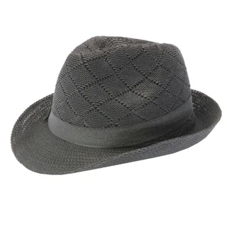 Sombre Gardelito infantil en hilo con cinta bross negra en la copa - Vista 3