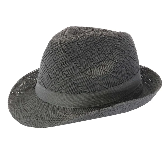 Sombre Gardelito infantil en hilo con cinta bross negra en la copa