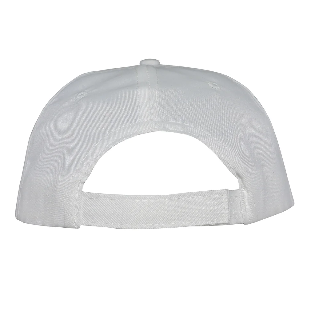 #1158whcl - Gorra 5 gajos visera curva copa blanca visera celeste