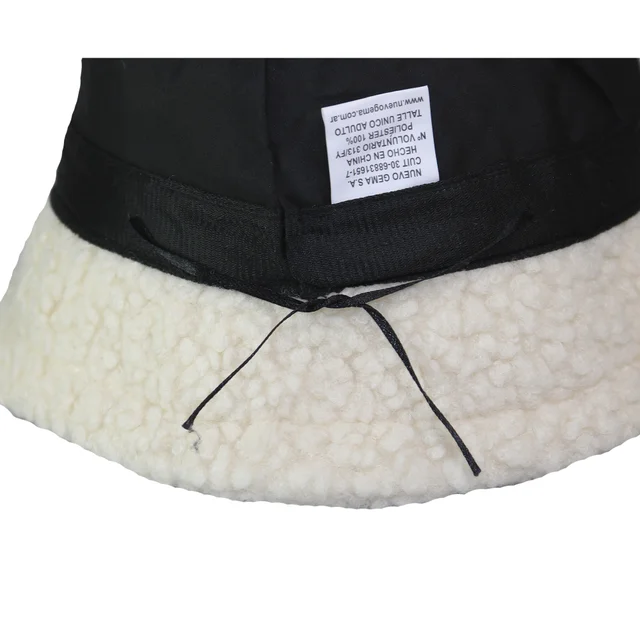 #142962CR - Sombrero piluso en corderito blanco de adulto.